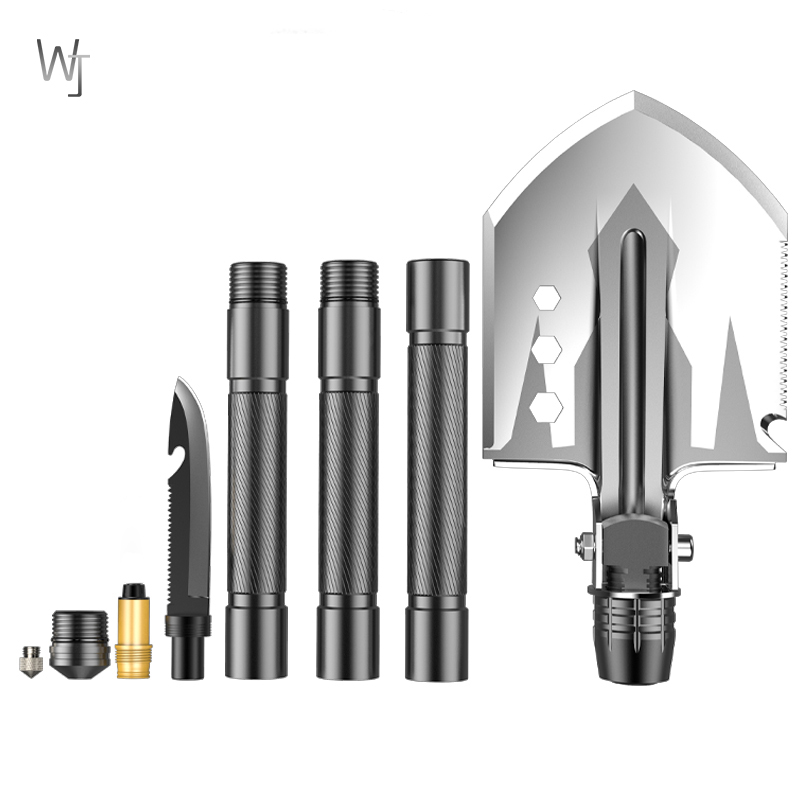 Military Tactical Multifunction Shovel Outdoor Nuggets Tools Camping Survival Folding Spade Tool Car Equipment Snow Shovel