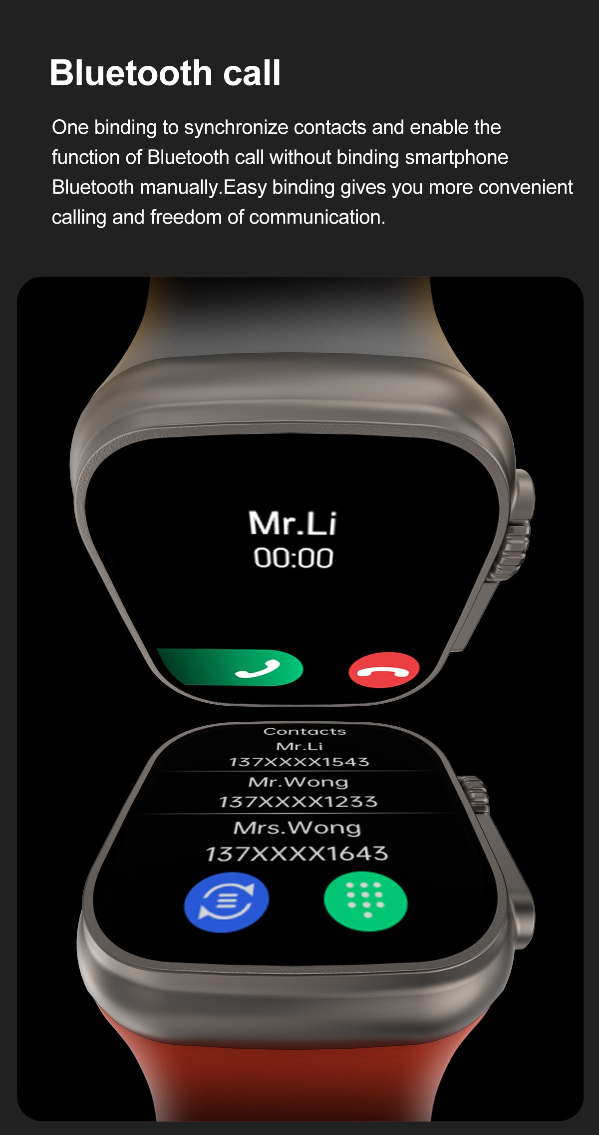 2023 NEW Smart Watch Ultra Men Women Smartwatch Bluetooth Calls Temperature Measuring Health Monitoring Wireless Charging 49mm