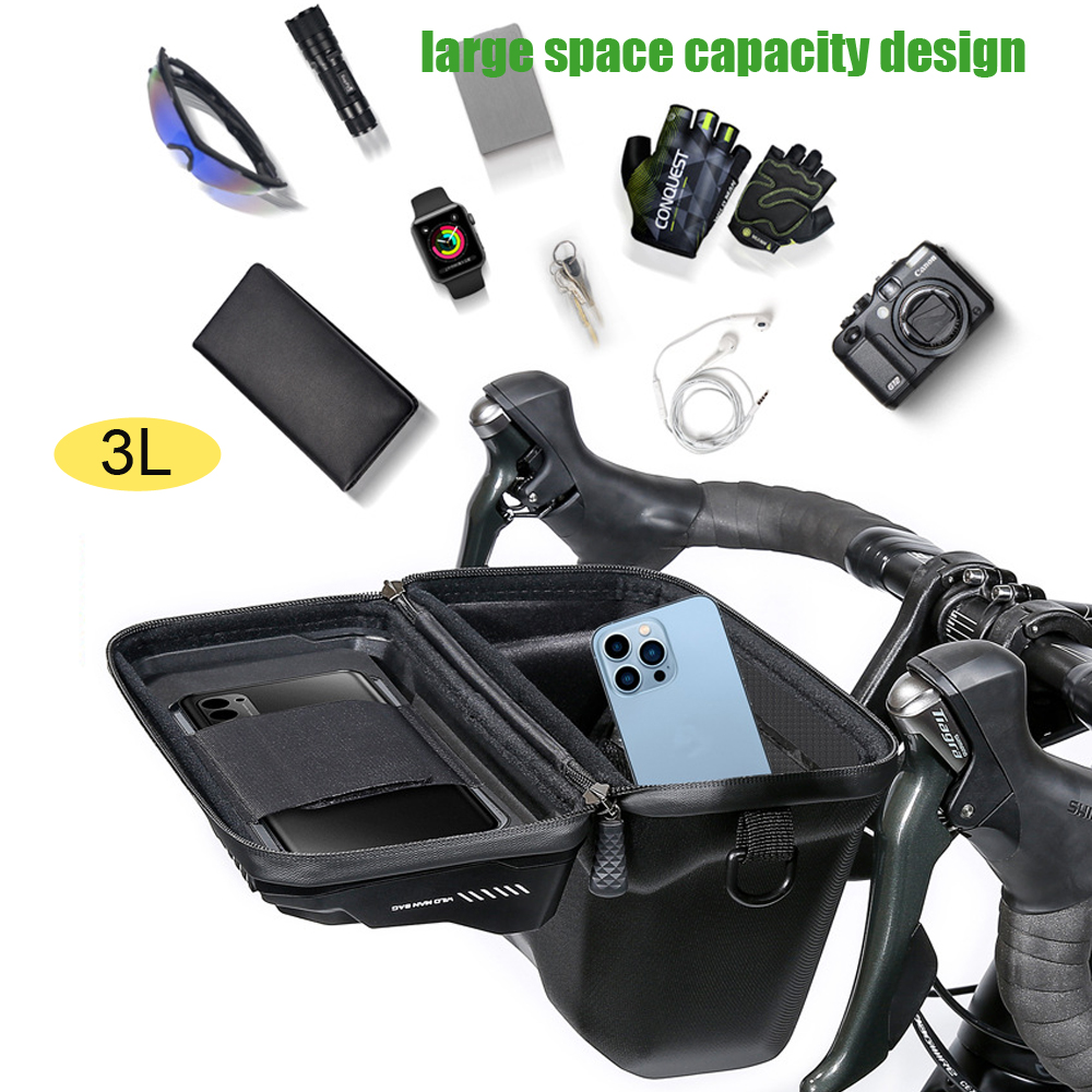NEW  Bike Bag Big Capacity Waterproof Front Tube Cycling Bag MTB Handlebar Bag Front Trunk Pannier Pack Bike Accessories