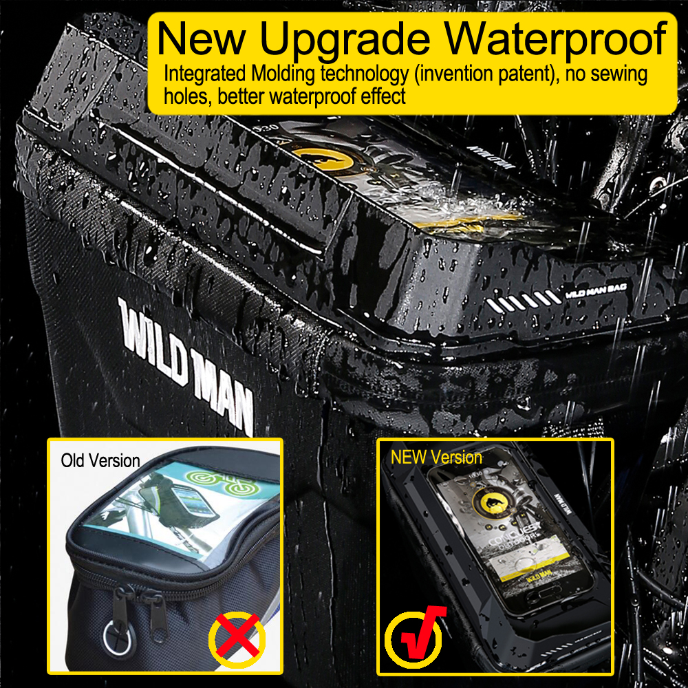 NEW  Bike Bag Big Capacity Waterproof Front Tube Cycling Bag MTB Handlebar Bag Front Trunk Pannier Pack Bike Accessories